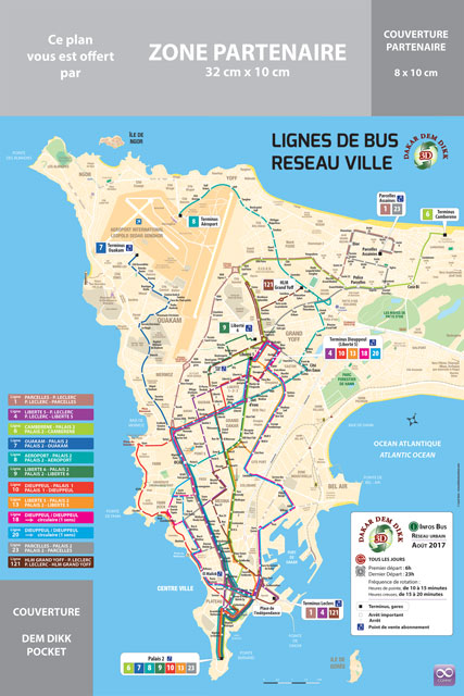 Ligne de bus réseau Dakar-ville